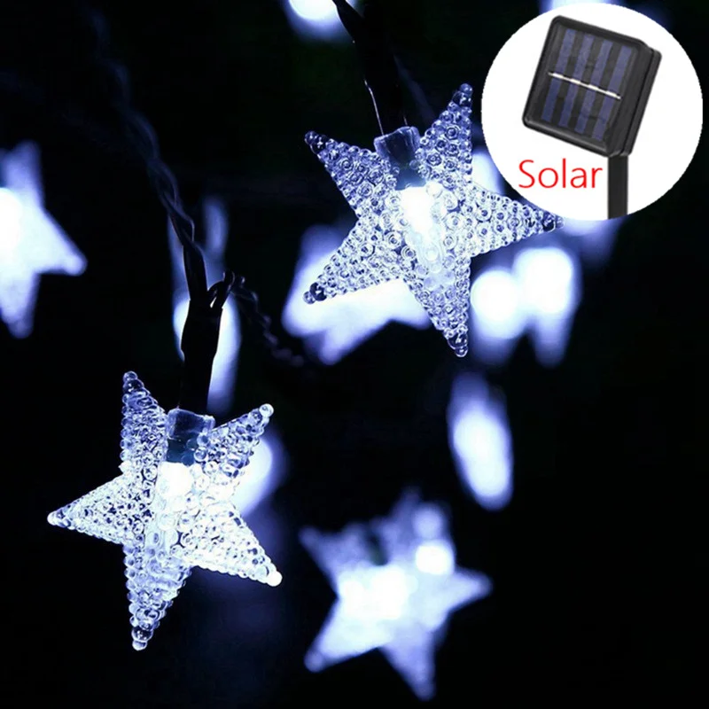 

30/50/100Leds Solar LED Star Light Outdoor Lamp String Lights for Holiday Christmas Party Waterproof Fairy Garden Garland Light