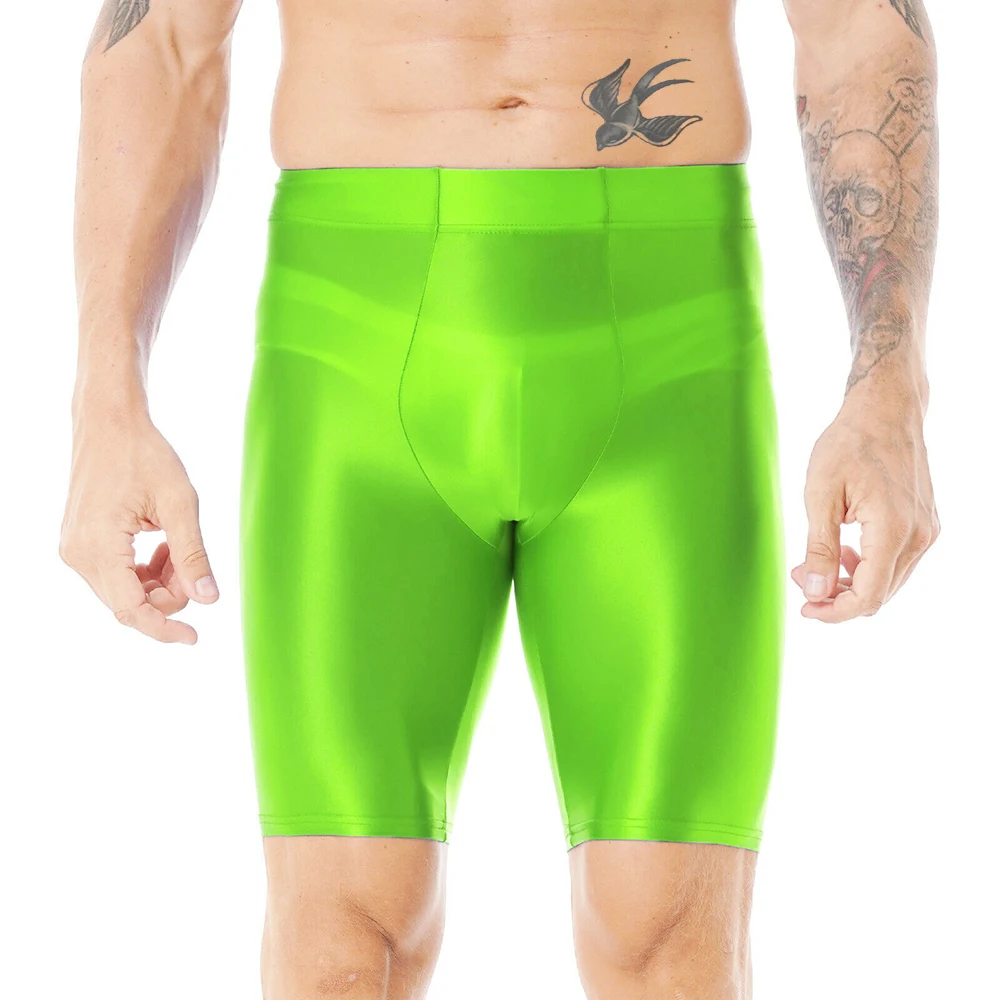 Men’s Gym Compression Shorts Quick Dry Short Surfing Leggings Clothes Male Sports Fifth Pants Bright Color Sleep Bottoms