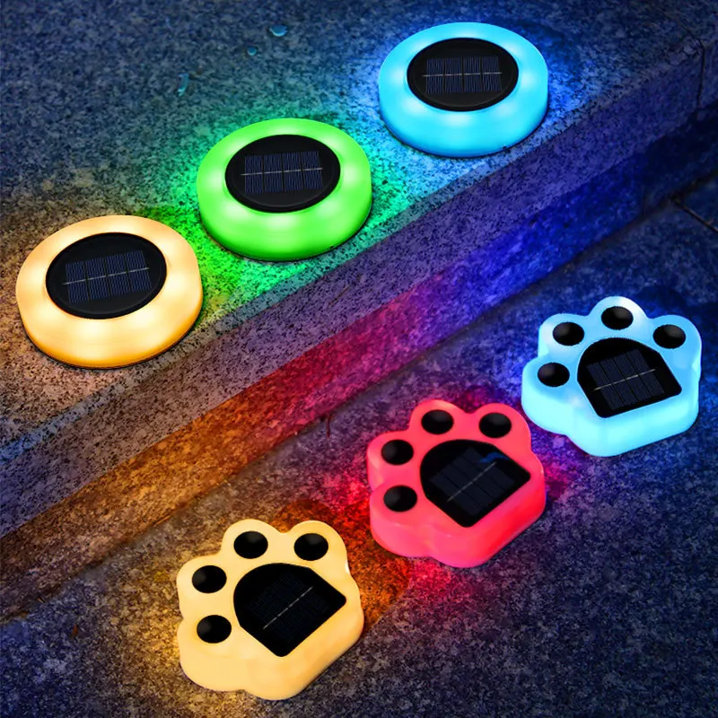 Solar Lamp Bear Paw Underground Lamp Outdoor Waterproof Plug-in Lamp Led Home Garden Decoration Landscape Lawn Lamp