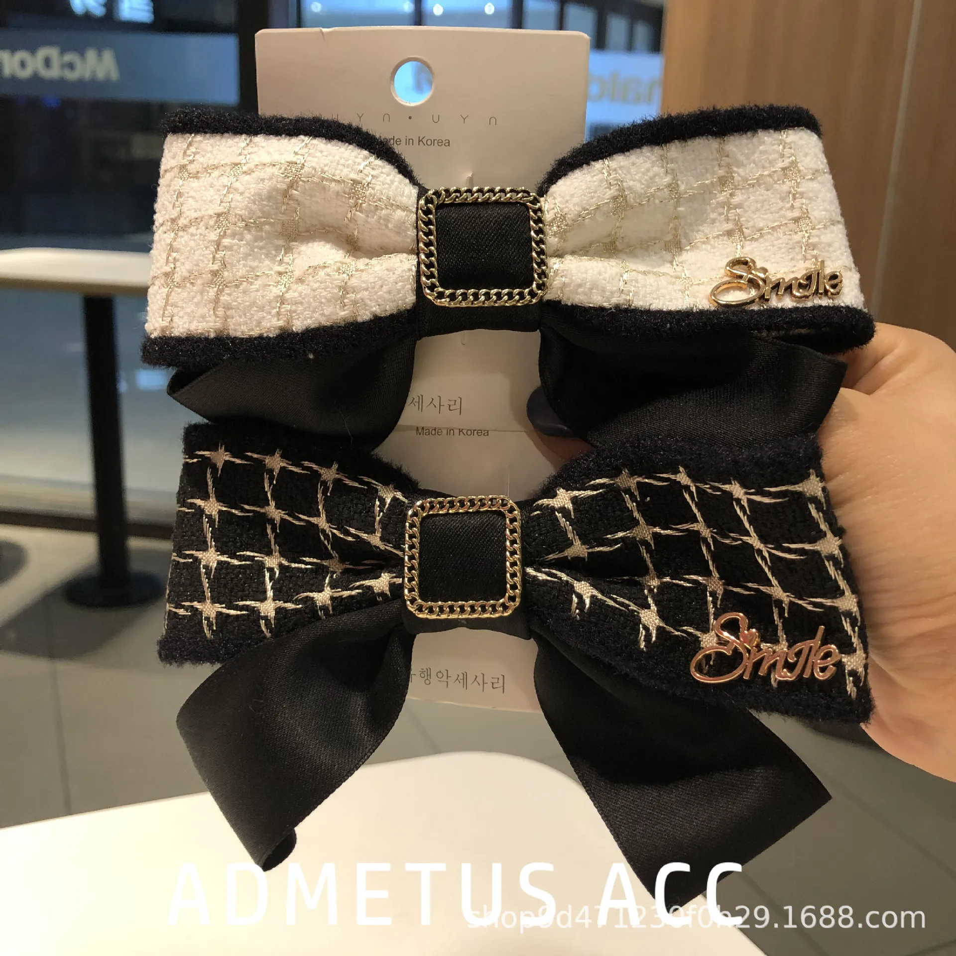 

Velvet Vintage Style Bowknot Hairpin Top Clip Jewelry Headwear Hairpin Spring Clip Headwear