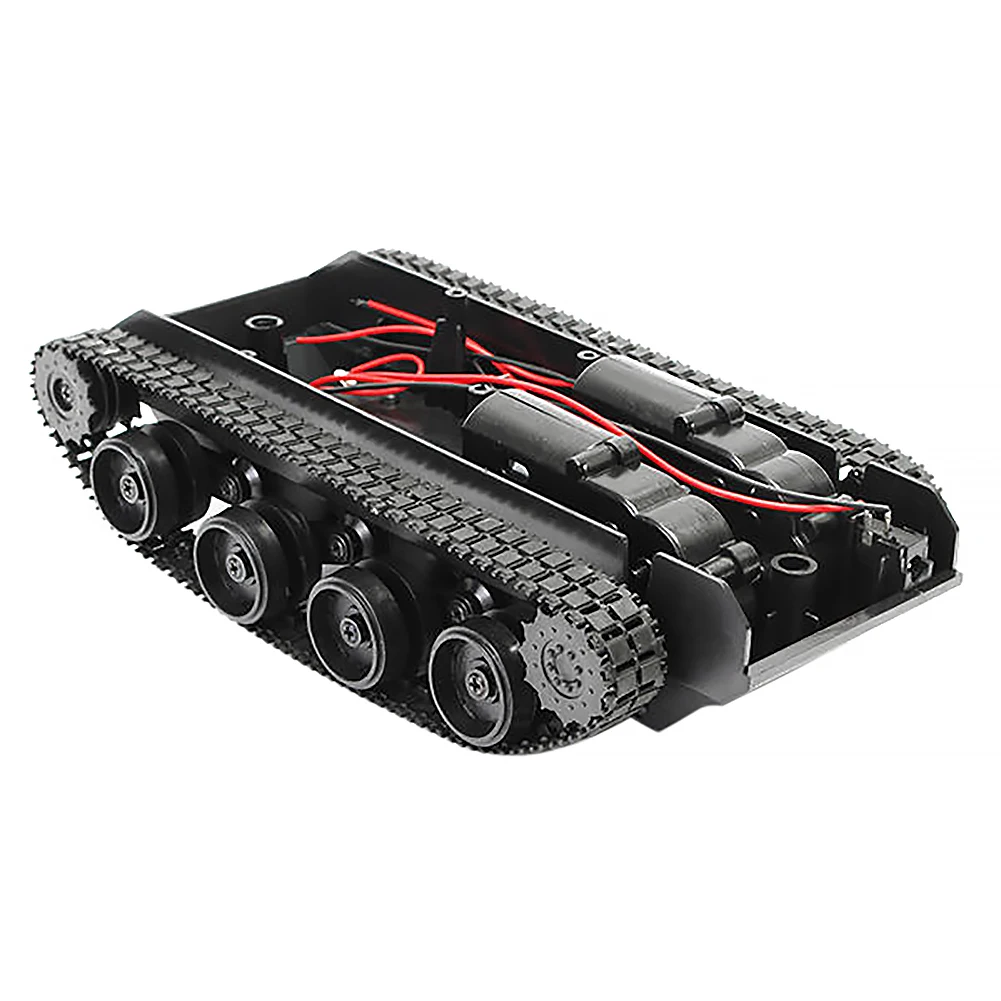 

3V-7V Rc Tank Smart Robot Tank Car Chassis Kit Rubber Track Crawler For Arduino SCM 130 Motor Diy Robot Toys For Children