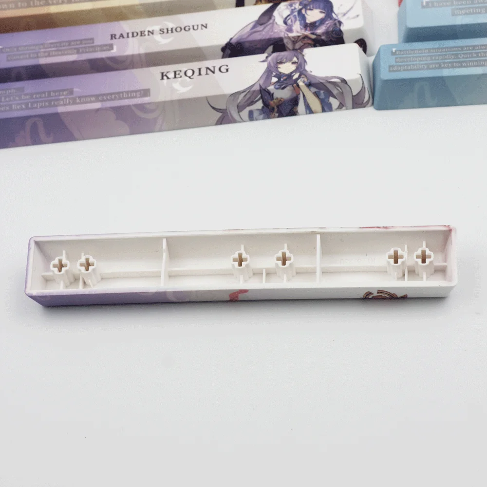 Многофункциональная игровая клавиатура Genshin Impact Spacebar Keycap 6.25U PBT механическая HUTAO