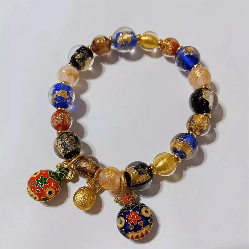 Стеклянные бусины Лэмпворк 8 мм 10