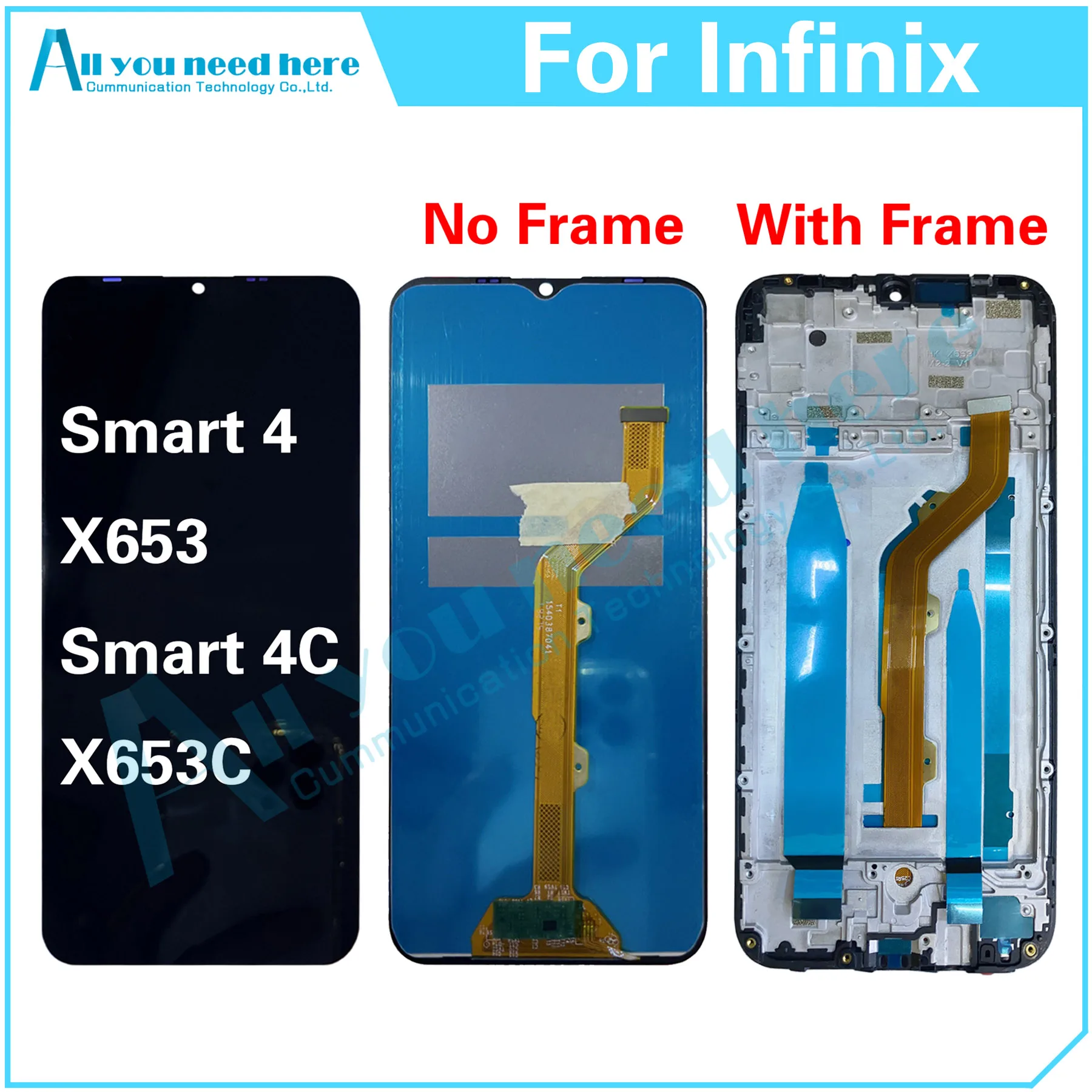 

100% Test AAA For Infinix Smart 4 4C X653 X653C LCD Display Touch Screen Digitizer Assembly Repair Parts Replacement