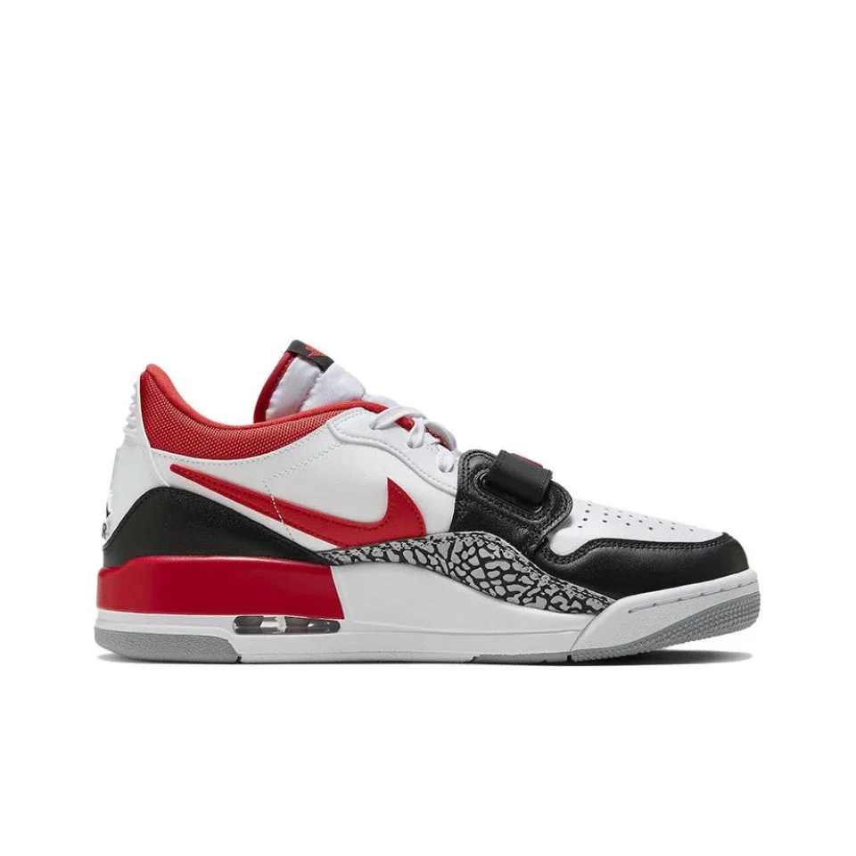 Оригинальные мужские кроссовки Air Jordan Legacy 312 Low Bulls красного черного белого цвета в