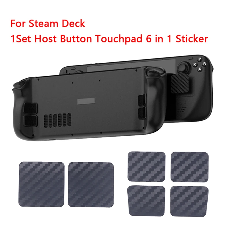 

1Set Host Button Touchpad 6 in 1 Sticker Wear-resistant Anti-scratch Protection Stickers For Steam Deck