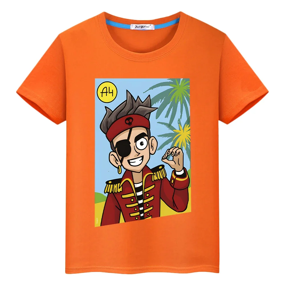 Влад Бумага А4 принт 100% хлопок футболка для мальчиков топы гордость Kawaii Merch