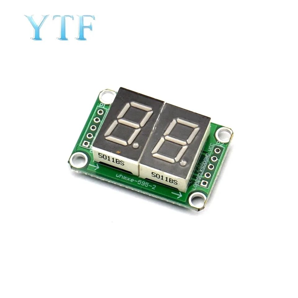 

Статический привод 74HC595, 2-сегментный модуль дисплея с цифровой трубкой, можно легко подключить 0,5 дюйма, 2-битный, ярко-красный