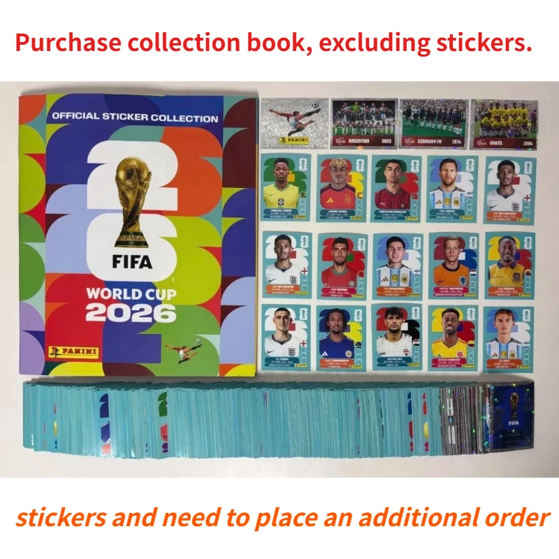 Фото Оригинальный альбом Panini FIFA World Cup 2026: Официальная коллекция стикеров, лимитированная серия, футбольный сувенир, подарок, игрушка №2