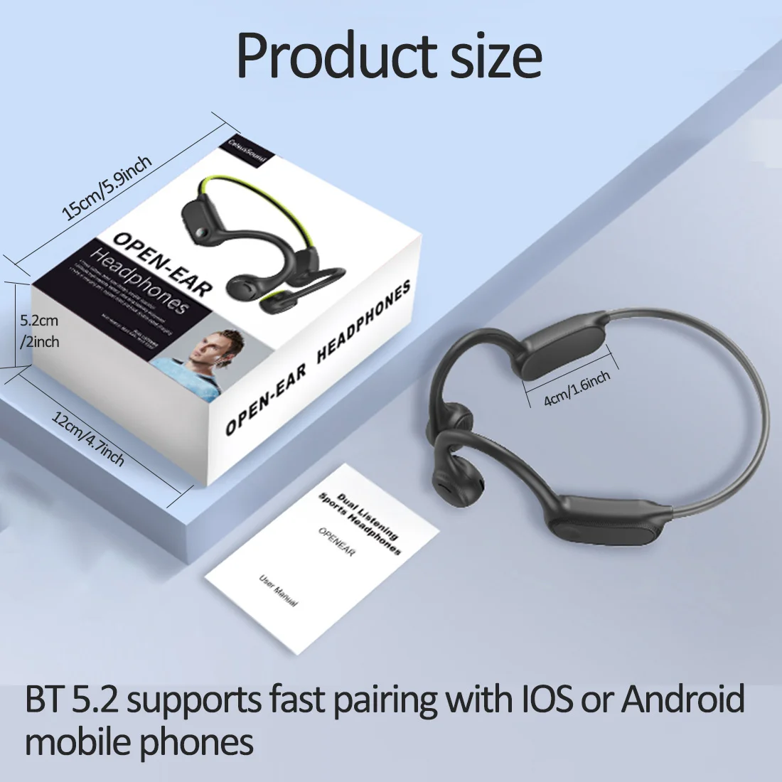 Беспроводные наушники HiFi С Открытым Дизайном и воздушной проводимостью