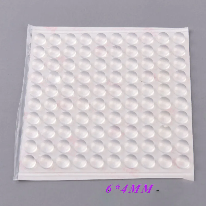 200 шт. 6x4 мм защитные силиконовые резиновые накладки на ножки бампера 6