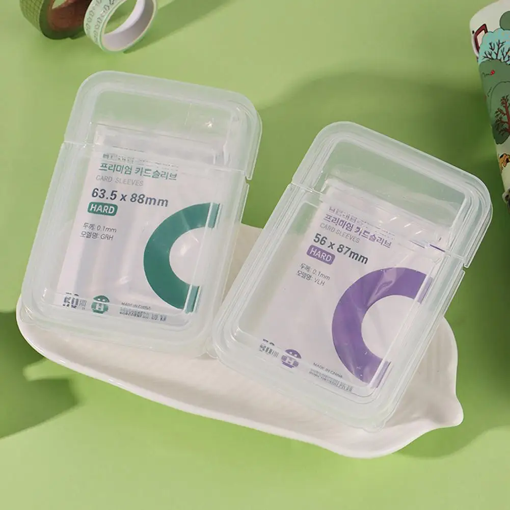 Прозрачный флип-бокс для хранения маленьких карт прозрачный защитный чехол