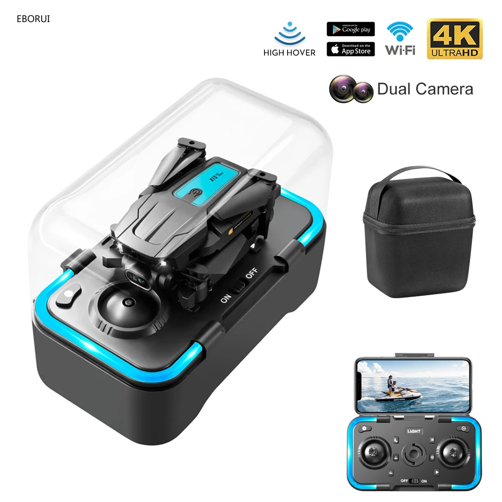 

Квадрокоптер EBORUI XT3 складной с поддержкой Wi-Fi и FPV