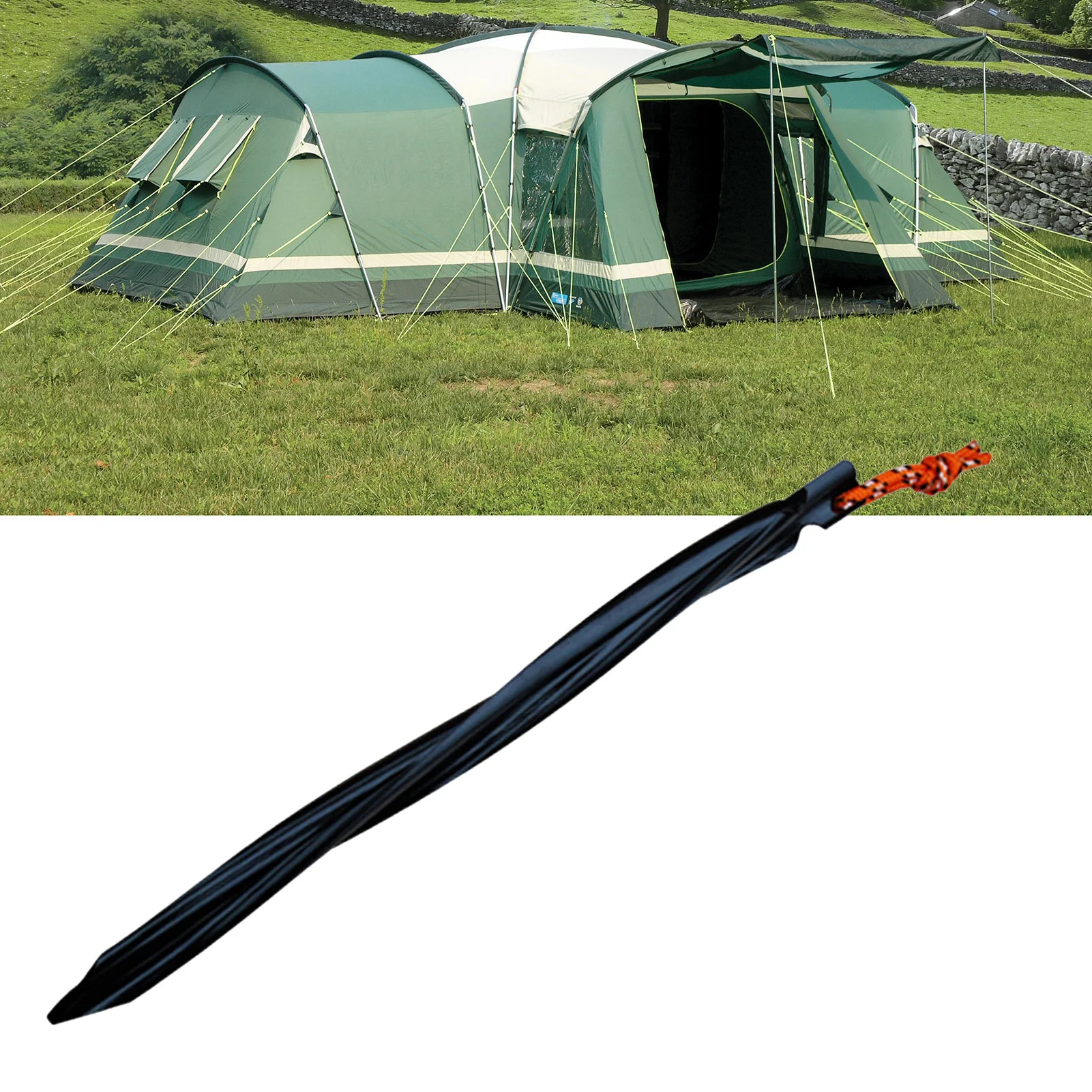

1pcs Tent Pegs 25cm Aluminum Tent Stake with Rope Outdoor Tent Nail Peg Tent Accessories Equipment Camping Accessories