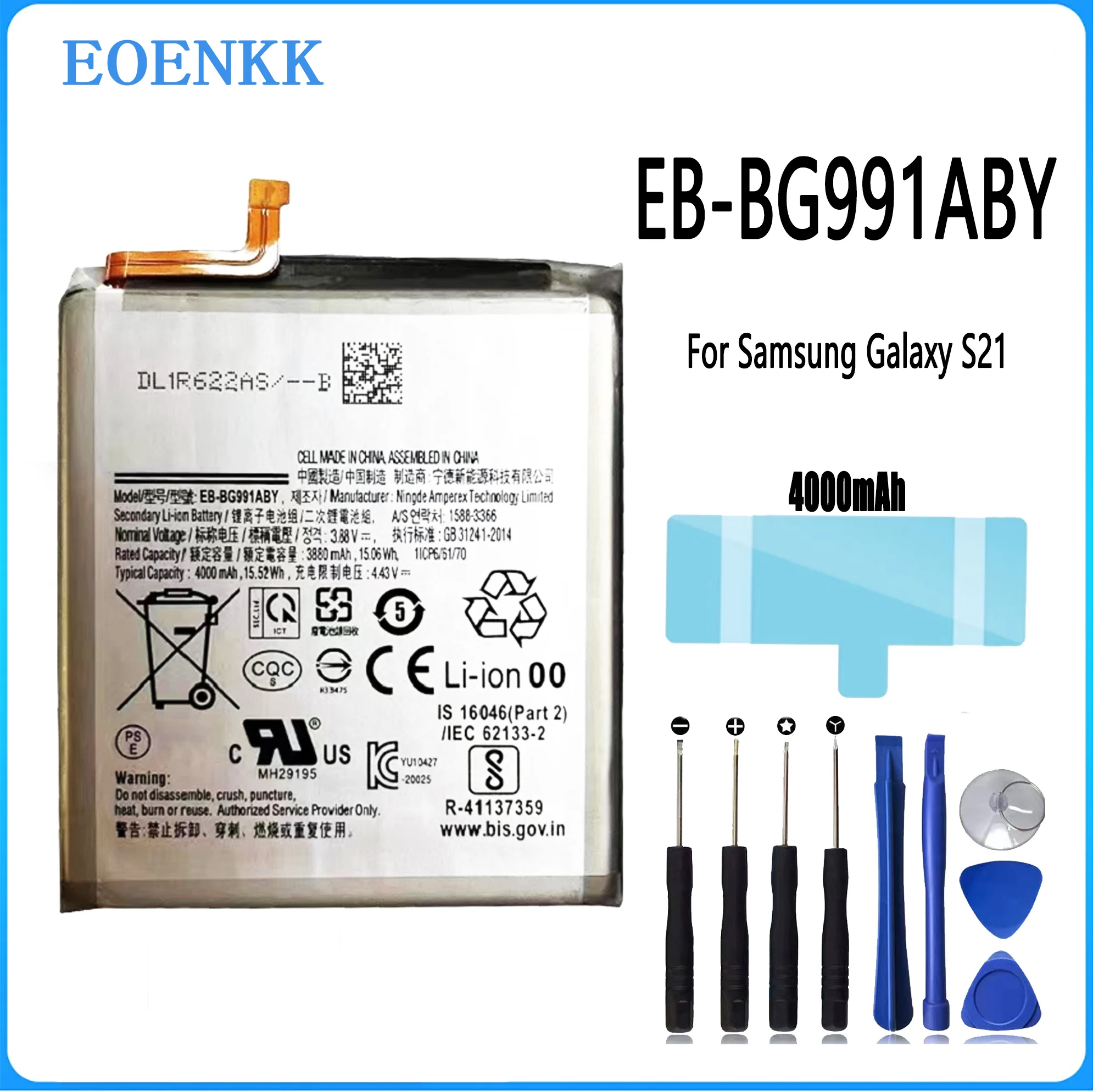 EB-BG991ABY Battery For Samsung Galaxy S21 S21 Original Capacity Replacement Repair Part Phone Batteries Bateria