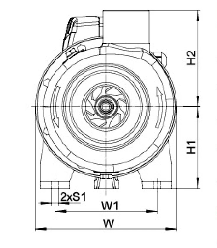 Полуоткрытый центробежный насос из нержавеющей стали серии BK Циркуляционный