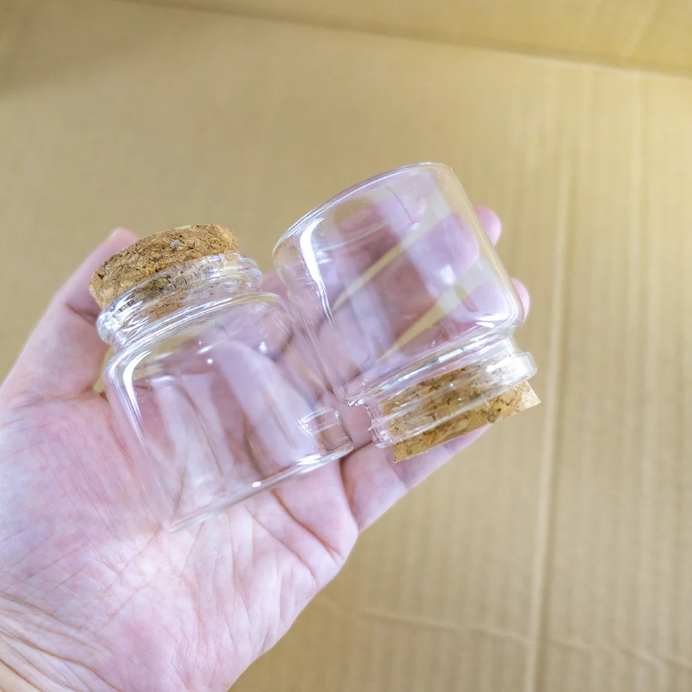 12 шт./лот 47*50 мм 50 мл стеклянные бутылки с пробкой пряные контейнеры для хранения