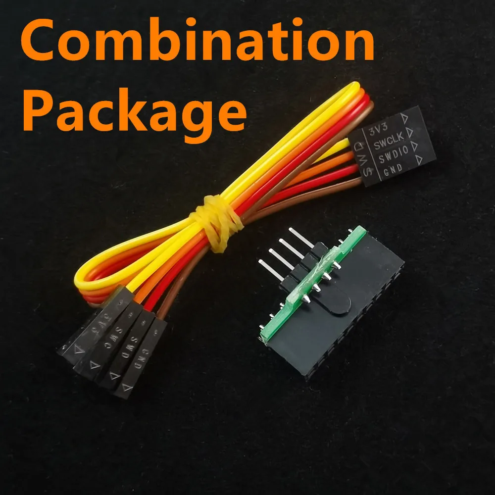 Фото Для ST-LINK V2 JLink V8 V9 ULINK JTAG SWD 4P/5P 2,54 мм сменный адаптер Easy Transfer Seat №1