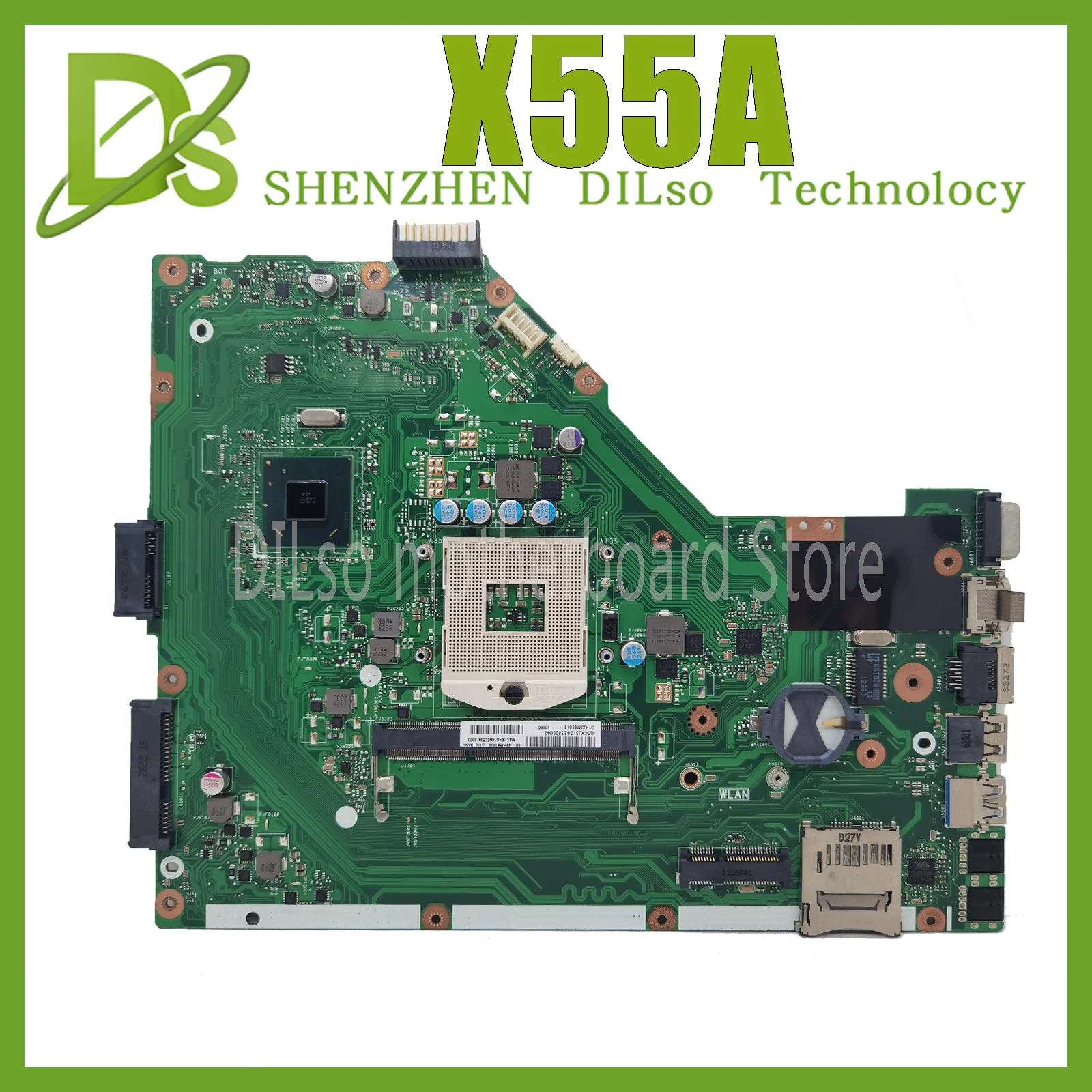KEFU X55A For ASUS X55A Laptop Motherboard SJTNV REV 2.2/REV2.1 ISent at random ntegrated Test  Motherboard