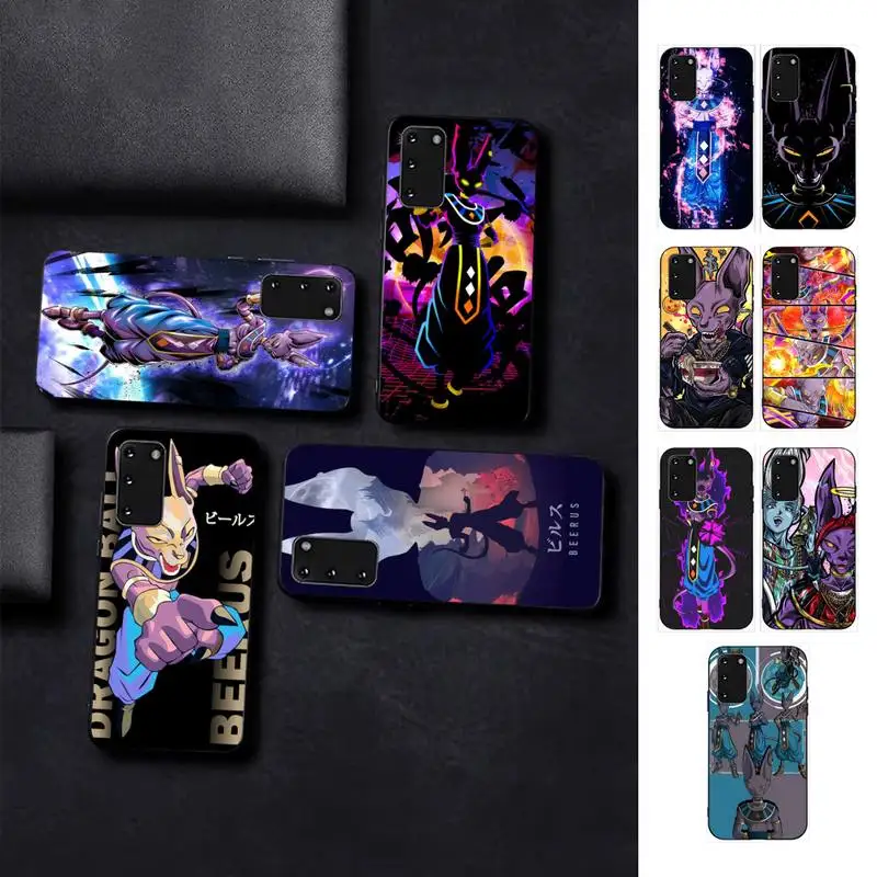 

BANDAI Dragon Ball Beerus Phone Case for Samsung S10 21 20 9 8 plus lite S20 UlTRA 7edge