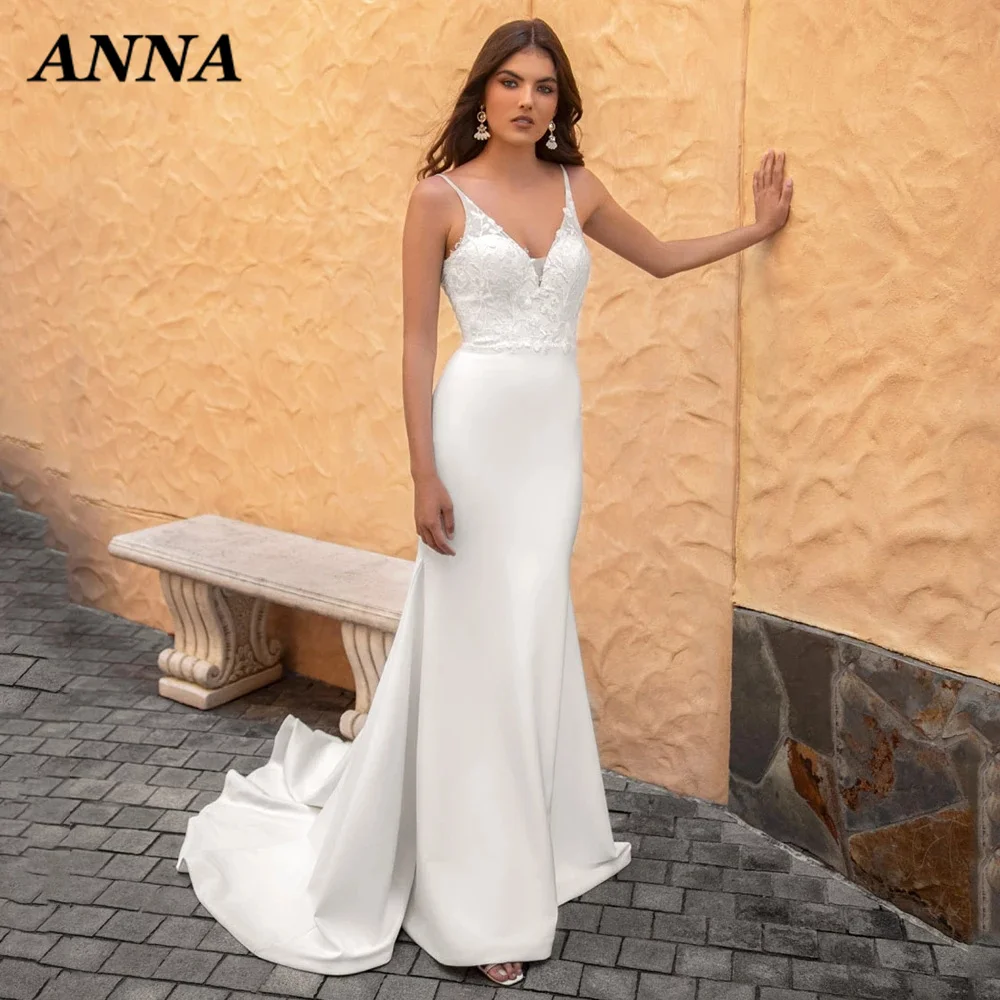 

Женское шифоновое свадебное платье Anna Beauty, Очаровательное шифоновое платье с круглым вырезом и разрезом, 2022