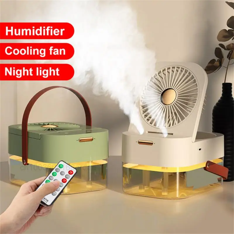 Comfortable And Cool Designed With Night Lights 3 Speed Adjustable Wind Direction Water Supply Fan Humidifier