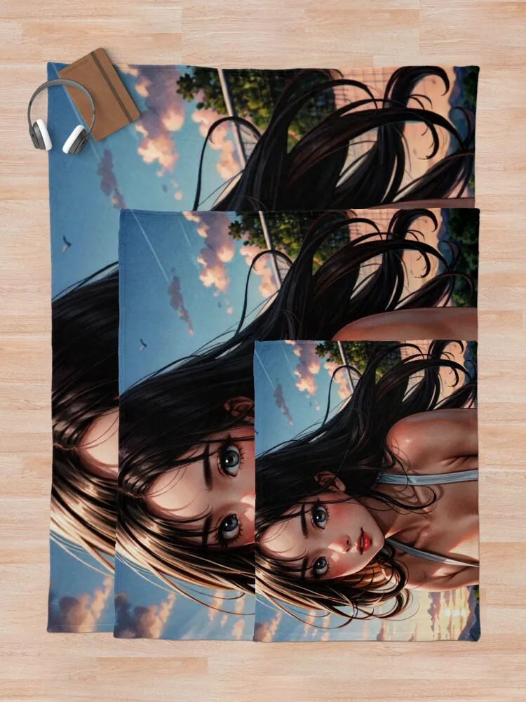 Девушка в стиле аниме PinUp: Syun Kamakado 012 (сексуальный теннисист) Декоративное одеяло