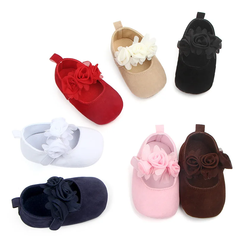

Baby Girls Shoes Spring Autumn Toddlers Prewalkers Infant Mary Jane Cotton Soft Bottom First Walkers 0-12M Newborn Flower Flat