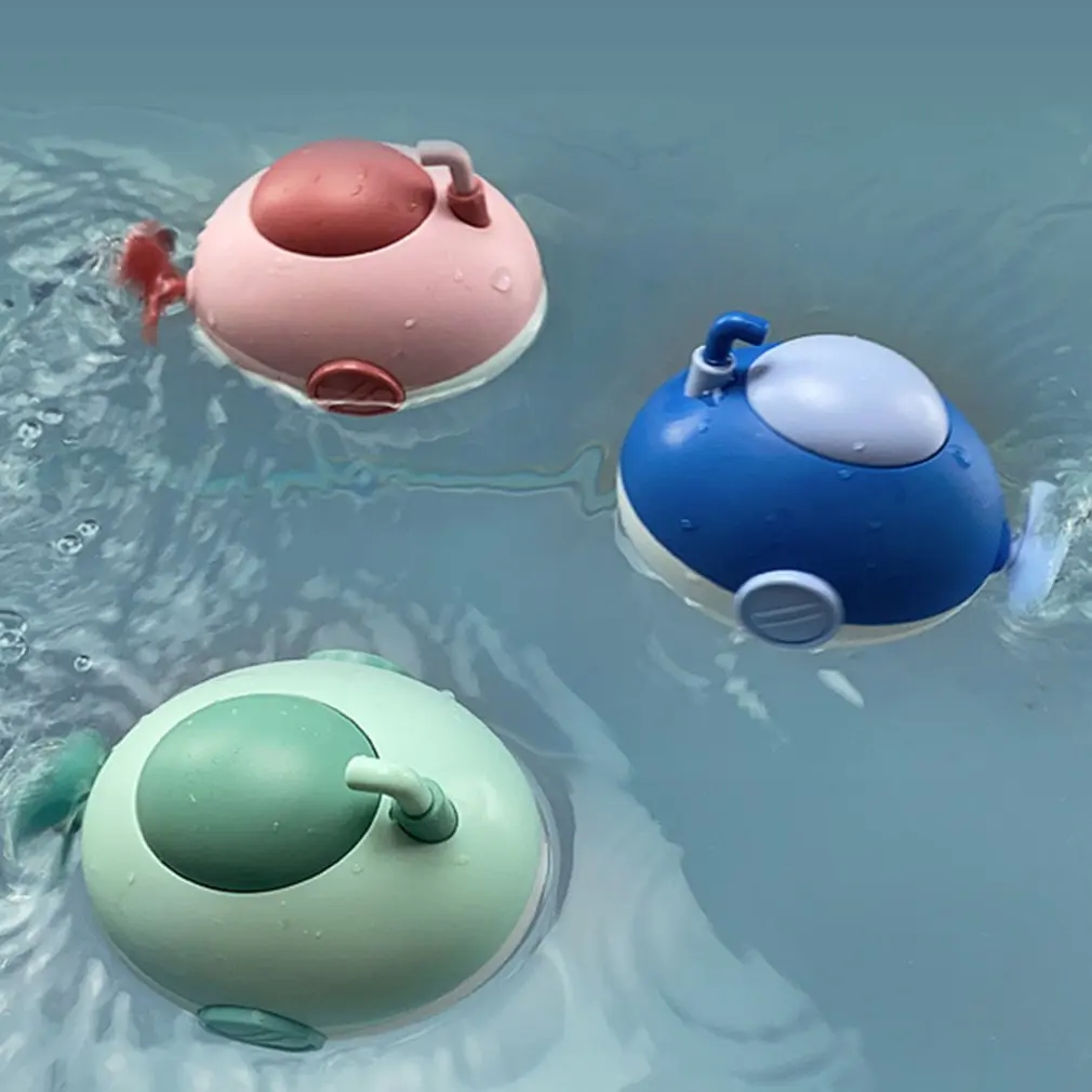 

Bathroom Bath Shower Baby Clockwork Swimming Children Play Water Cute Little Submarine Rocket Bathing Bathtub Toys For Kid