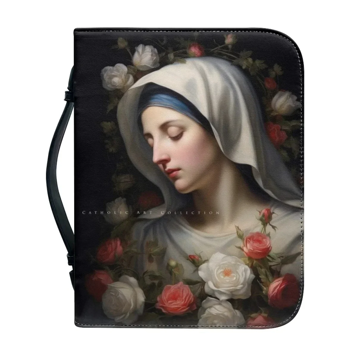 Кожаная сумка с узором Девы Марии для женщин новый популярный чехол Библии на