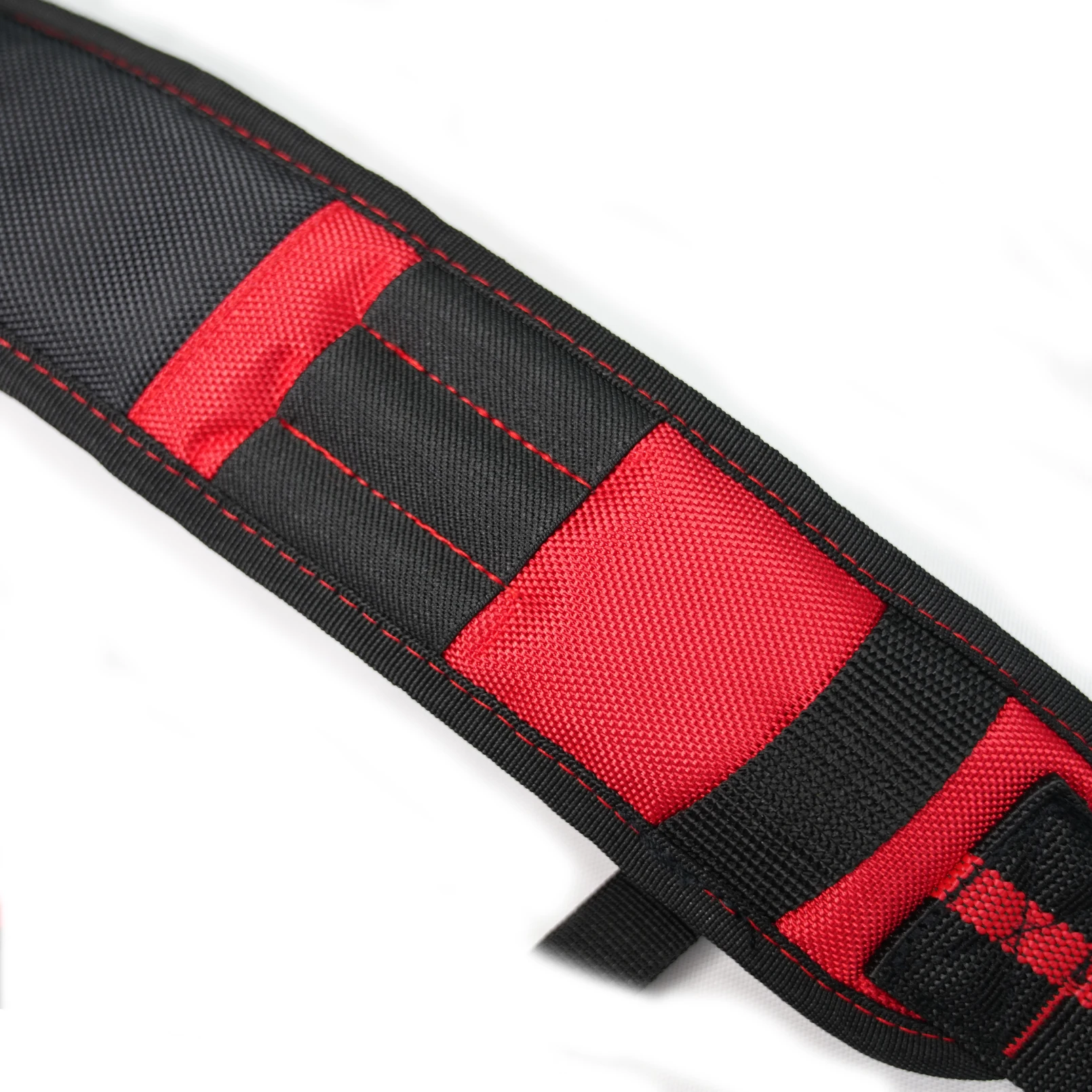 MELOTOUGH Tool Belt Suspenders Construction Work Suspenders With Detachable Phone Holder Comfortable Foam Shoulder Padder Red