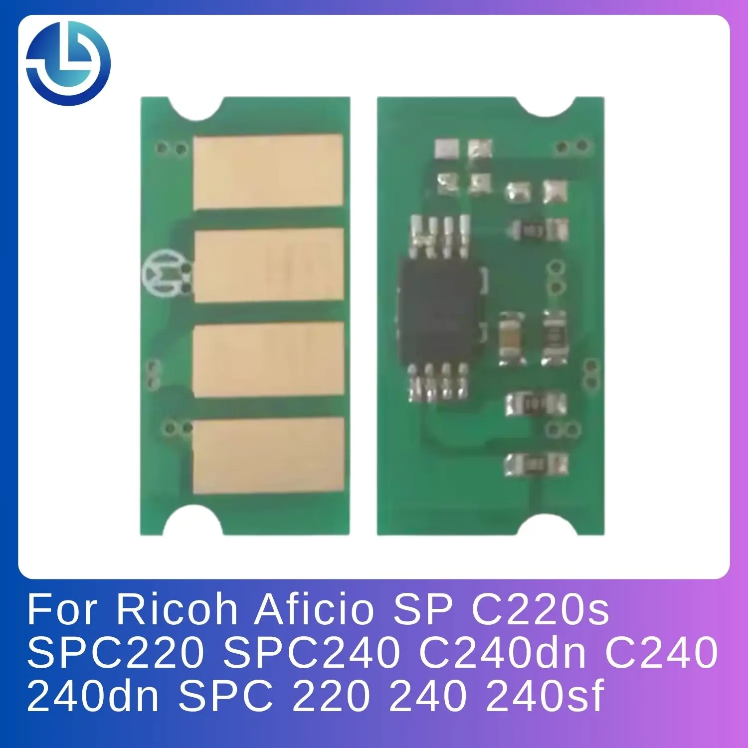 Фото Чип для тонер-картриджа SPC220 C220 KCMY для принтеров Ricoh Aficio SP C220s SPC220 SPC240 C240dn C240 240dn SPC 220 240 240sf №1