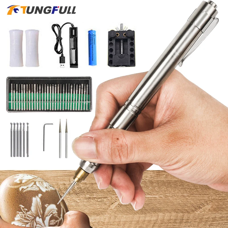 Mini Wireless Engraving Pen Charging Drill Mini Rotary Tool 