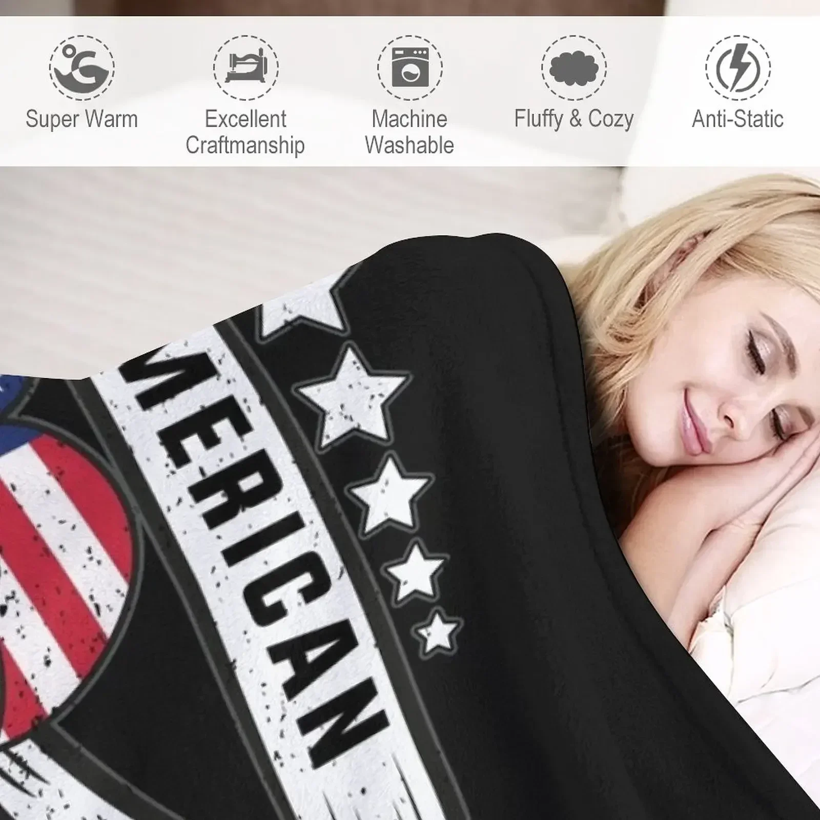 Полуамериканский полуканадский флаг канадское американское одеяло на заказ