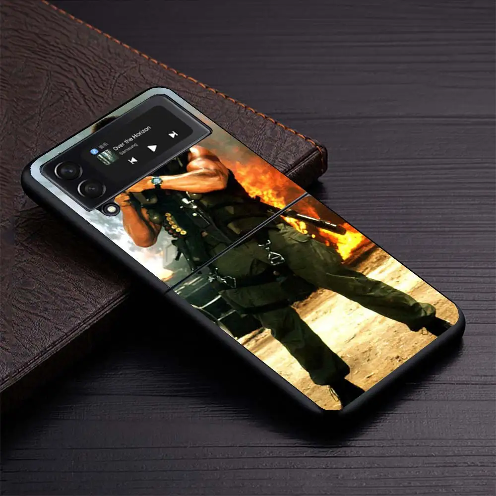 Фото Чехол для телефона «Арнольд Шварценеггер Терминатор» для Samsung Galaxy Z Flip3 Flip4 Flip5 Flip6 Flip7 для Z Flip 7 6 5 4 3 5G Hard Fold №4