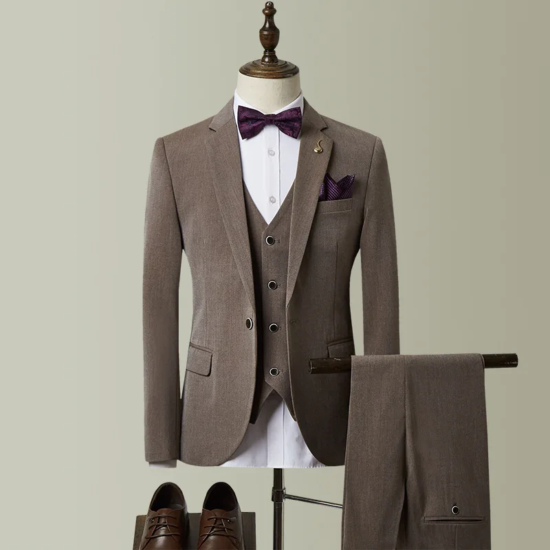 

Custom Made Groom Wedding Dress Blazer Pants Business High-end Classic Dress Trousers SA05-67599