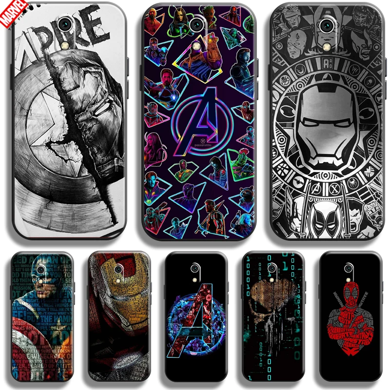 

Marvel Avengers Phone Case For Xiaomi Redmi 8A Back Soft TPU Ultra-Thin Carcasa Black Bumper Funda