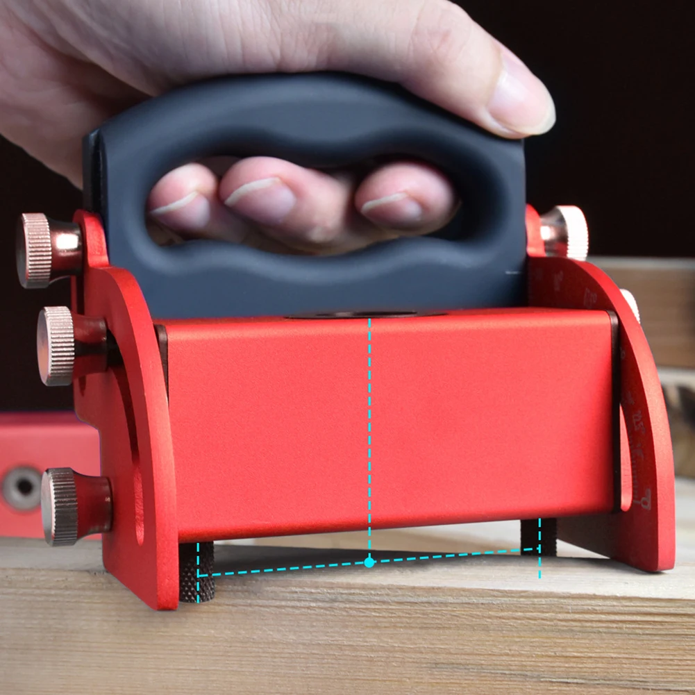 

Multifunctional Woodworking Oblique Hole Locator Adjustable Locator Suitable for Woodworking House Work Tools