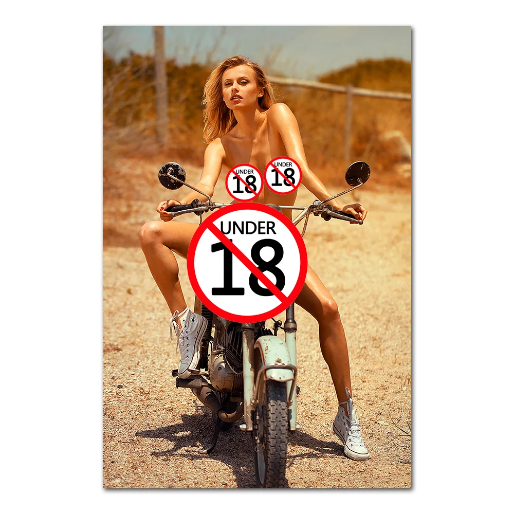 

Картина на холсте HOVIMAISI "Мотоцикл Сексуальная Девушка"