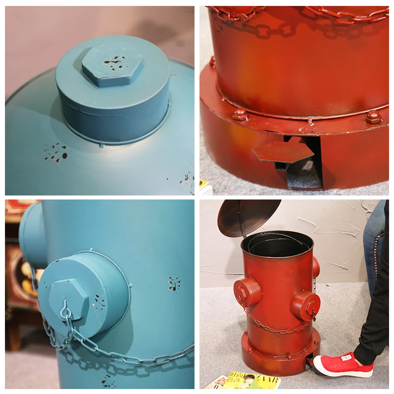 Мусорная корзина в стиле ретро с педалью 40 х32 см