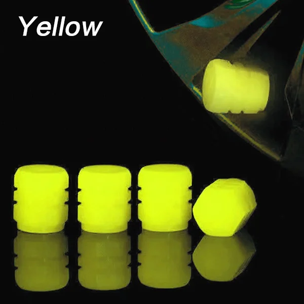 

Универсальные флуоресцентные колпачки для автомобильных шин, крышки для штока со стразами ручной работы, насадки для клапанов с подсветкой, автомобильные аксессуары, 4 шт.
