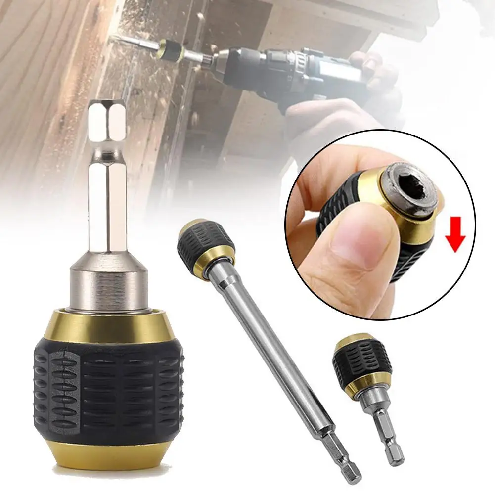 

60/150mm Hex Shank Quick Release Electric Drill Magnetic Extension Drill Driver Rod Holder Electric Screwdriver Bit A8S1