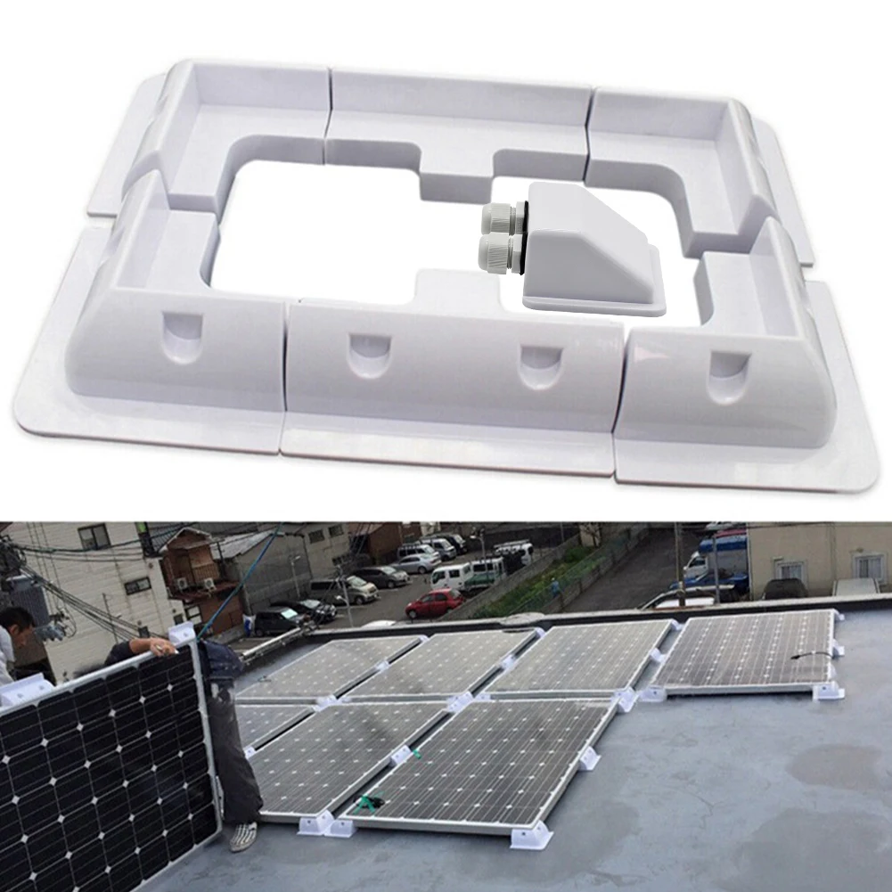 

7Pcs Roof Solar Panel Mounting ABS Bracket PV Modules Supporting Holder For Caravans Camper Boat Yacht Motorhome