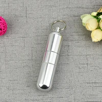 45ml waterproof pill box first aid aluminum alloy medicine bottle travel storage container smell proof airtight sealed box