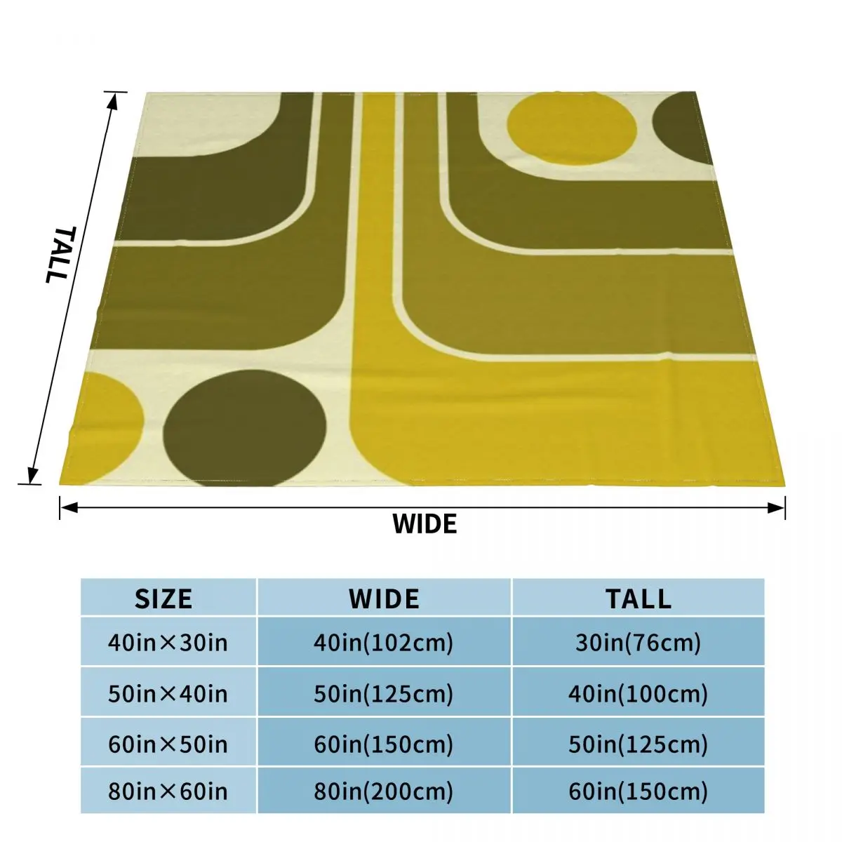 Ультрамягкое одеяло из микрофлиса в стиле ретро с геометрическим дизайном 622.