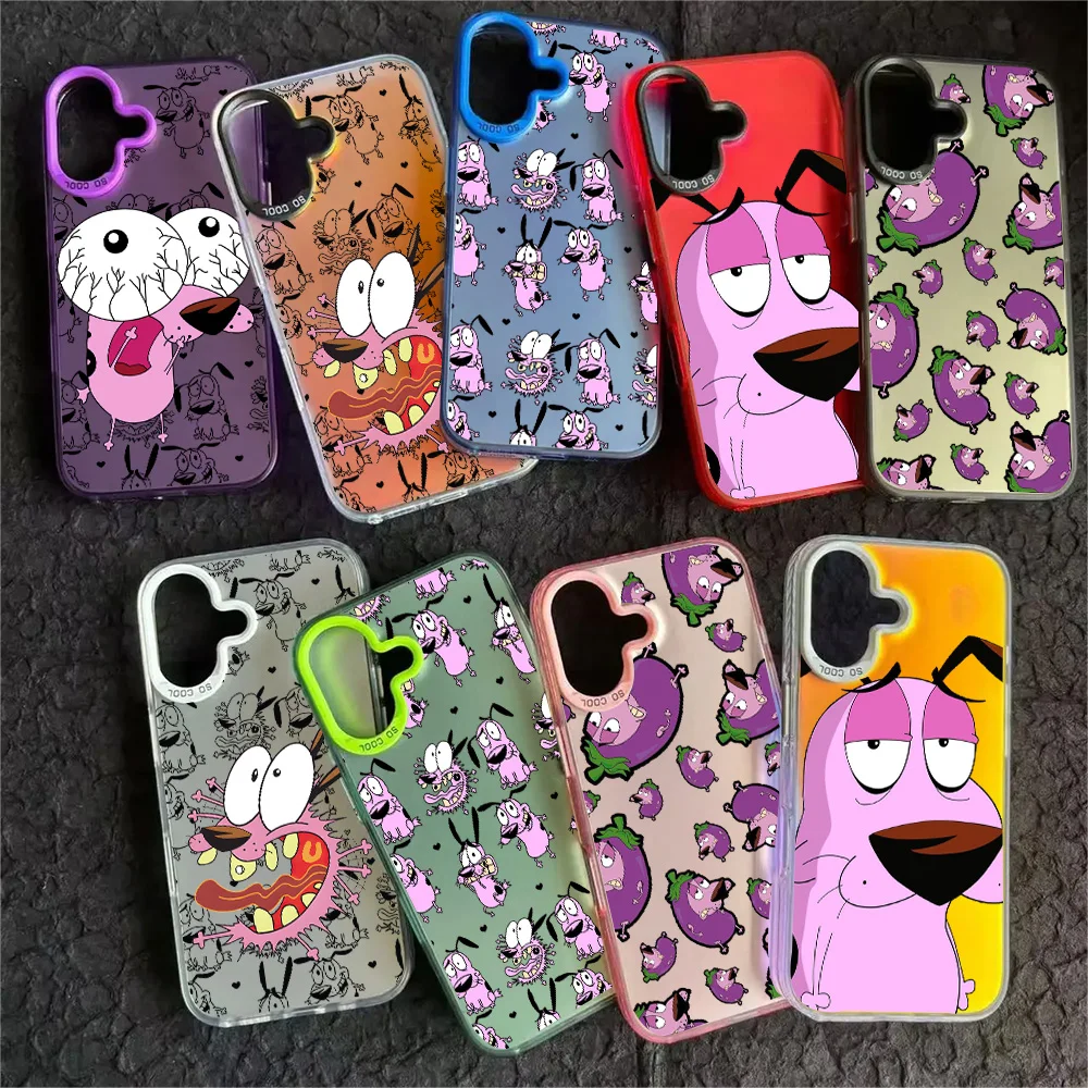 Чехол для телефона CARTOON COURAGEOUS Cowardlys Dog Oppo A3x A60 A79 A98 A78 A58 A38 A18 A57 A76 A36 A94 A74 A55 4G 5G Matte Back