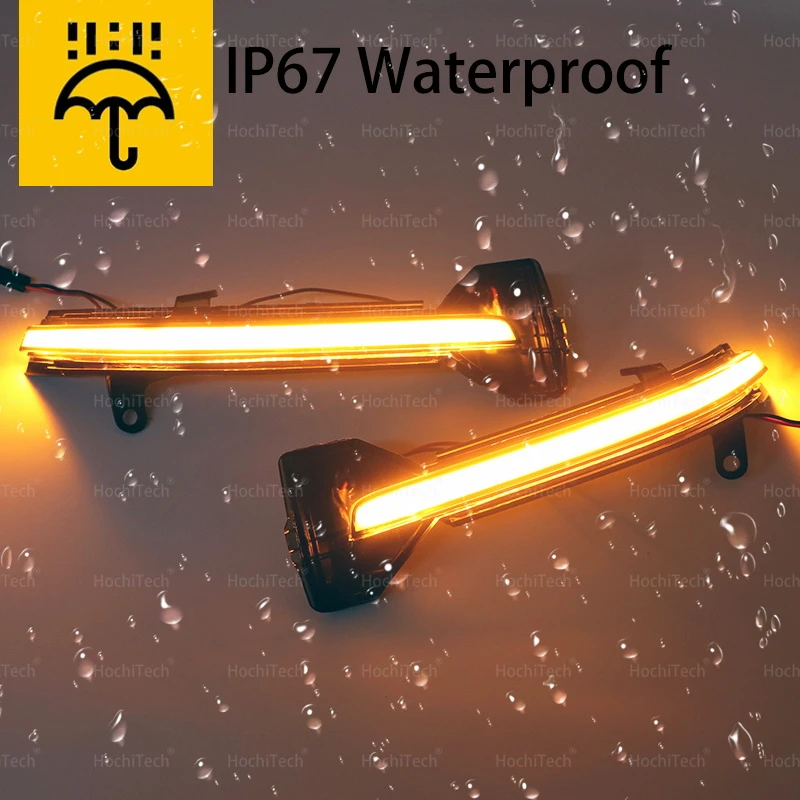 Светодиодный динамический указатель поворота боковое зеркало заднего вида для