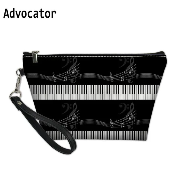 

Женская косметичка из ПУ кожи, с музыкальным узором