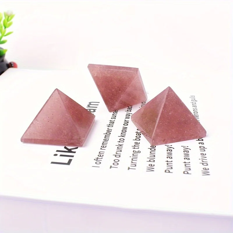 Натуральная клубника искусственный кристалл Йога медитация домашнее украшение