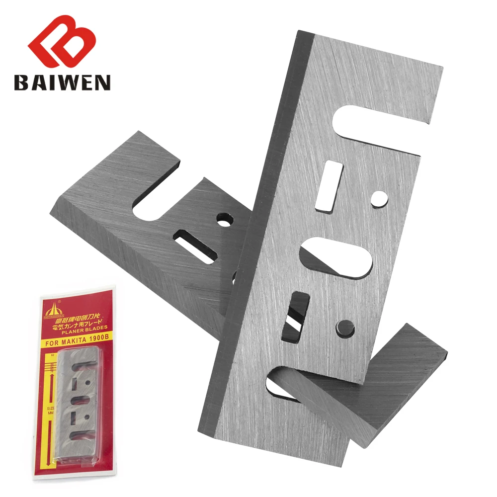 2PCS 80mm Wood Hand Planer Blade Electric Planer Knife Repla